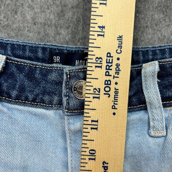 Hollister Two Tone Ultra High Rise Mom Jeans Women's Size 9 / 29 X 27 Distressed - Picture 9 of 12